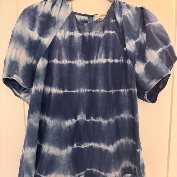 Ulla Johnson Blue Puff Sleeve Top - Picture 4 of 7